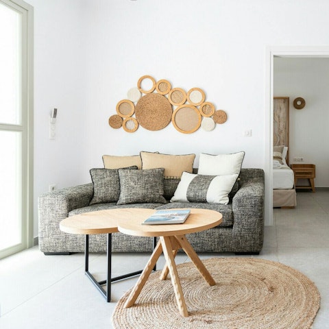 Make yourself at home in the light-filled living space