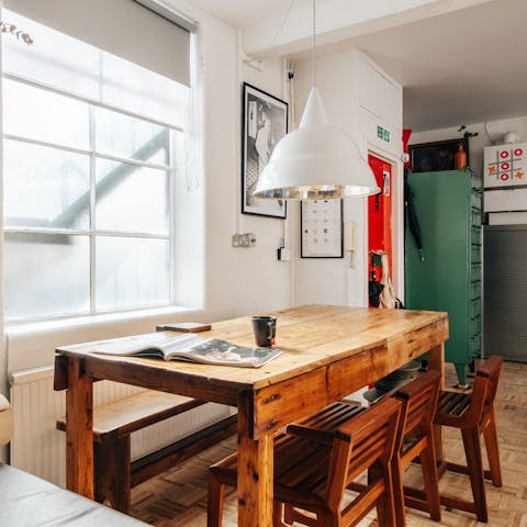 Enjoy lazy evenings at home or wander to a nearby restaurant