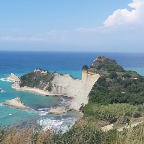 Take a short stroll to Gialiskari beach – or to the White House, former home of the Durrells