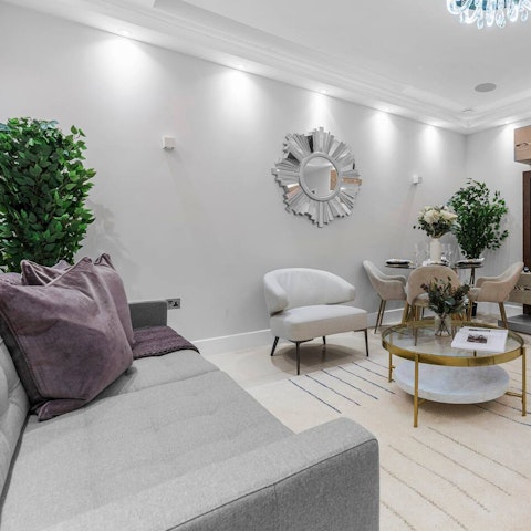 Recline in the modern living space with a freshly brewed coffee