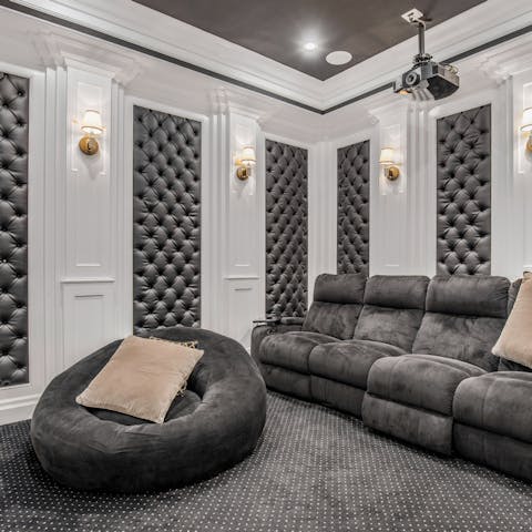 Enjoy a magical night at the movies in the home cinema