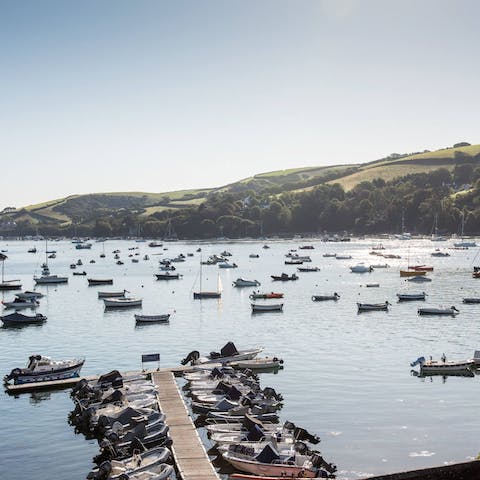 Take a break in Salcombe, where you'll go crabbing