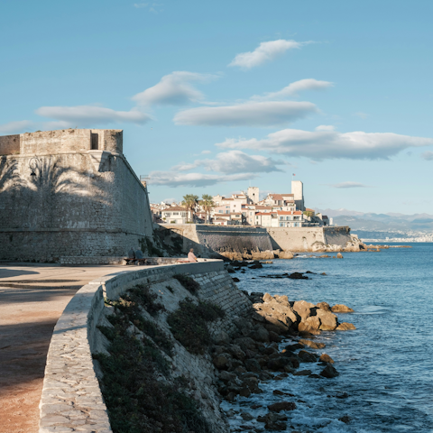 Be captivated by the charms of Antibes, a short drive away