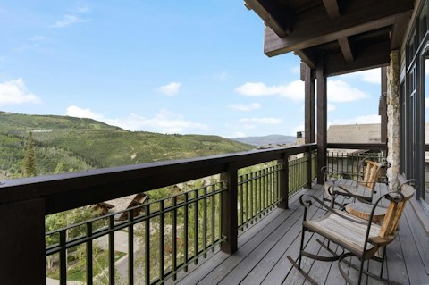 Sit out on the balcony and take in sweeping valley views