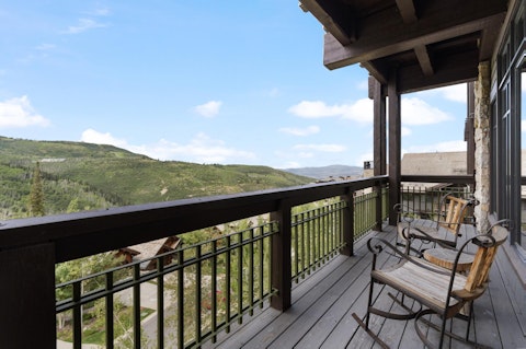 Sit out on the balcony and take in sweeping valley views