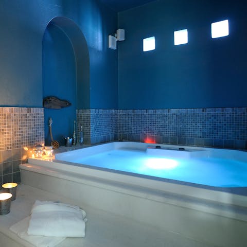 Head down to the basement to make the most of the spa facilties