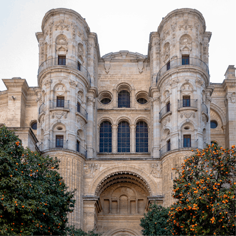 Visit Malaga Cathedral, a five-minute stroll from your doorstep