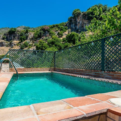 Chill in the pool with a view of the stunning scenery