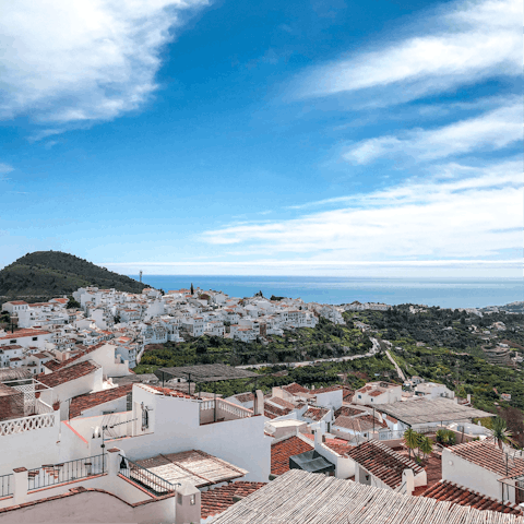 Take a stroll through the whitewashed streets of Frigiliana