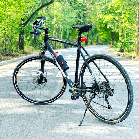 Make use of the two complimentary bicycles here, ideal for countryside bike rides