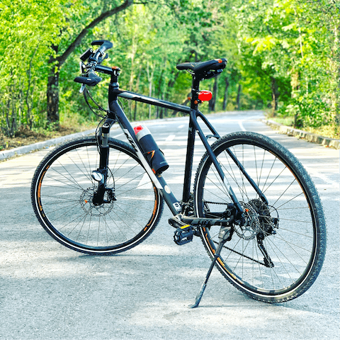 Make use of the two complimentary bicycles here, ideal for countryside bike rides