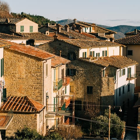 Explore neighbouring Cortona, one of Italy's oldest towns – it's just half an hour away