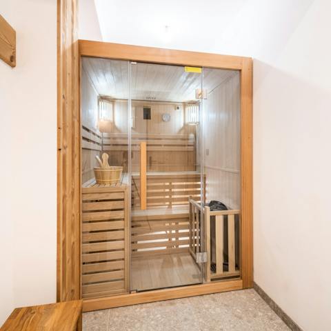Find a wonderful sense of wellbeing in the home sauna