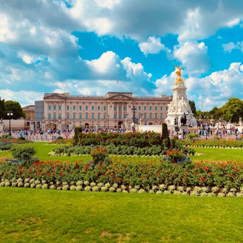 Call by Buckingham Palace, it's just around the corner