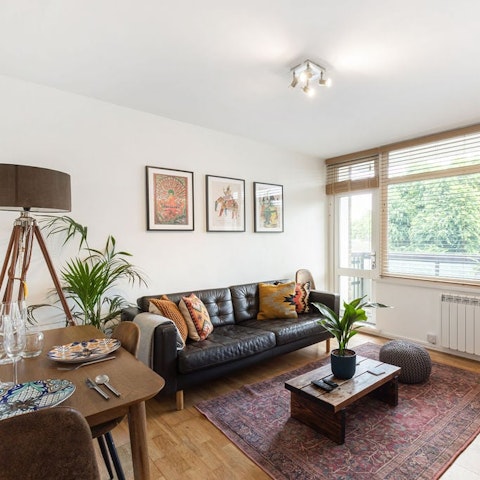 Relax and dine in the open-plan living space