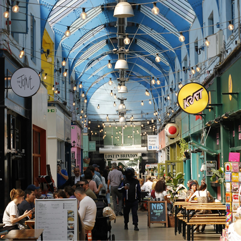 Hop on the bus to Brixton market, half an hour away