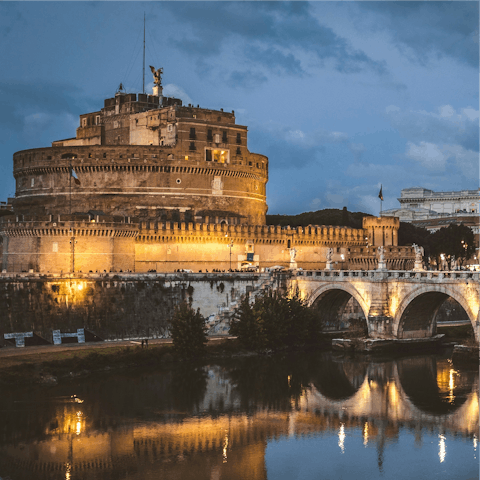 Take a stroll to see Castel Sant'Angelo, located close by