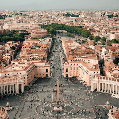 Discover Vatican City, only a short walk from the door