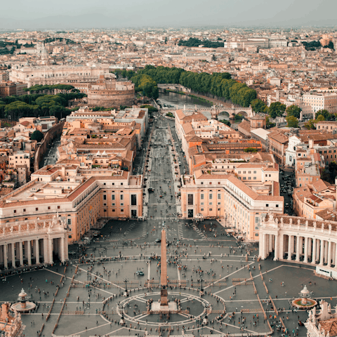 Discover Vatican City, only a short walk from the door