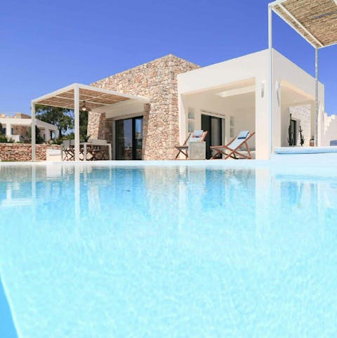 Enjoy a refreshing dip in the private pool