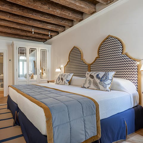 Snooze in style – there are four elegant bedrooms to choose from