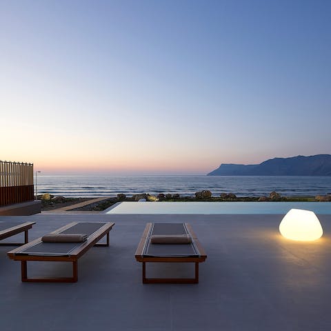 Admire the stunning views across the Mediterranean Sea