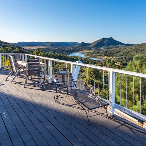 Sip your morning coffee on the terrace as you take in the epic views