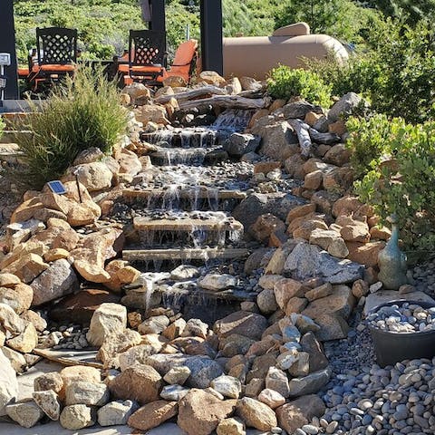Enjoy the soothing sound of your very own waterfall