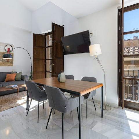 Enjoy some porra antequerana at the dining table