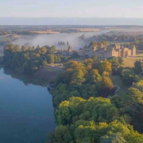 Visit Winston Churchill's birthplace at gorgeous Blenheim Palace, a five-minute drive away