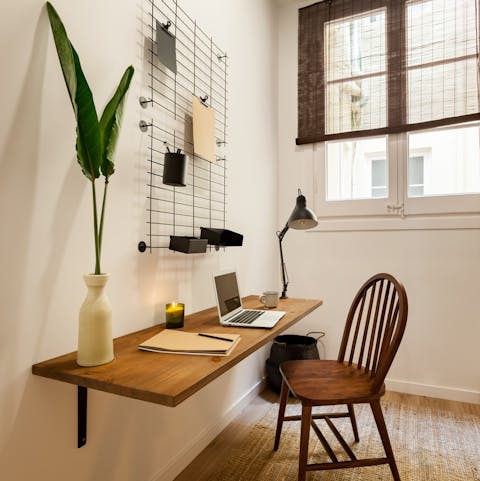 Catch up on work in the sunny office