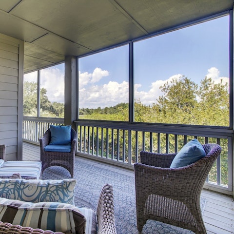 Admire the view as you relax on the screened deck