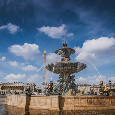 Ride the metro to Place de la Concorde