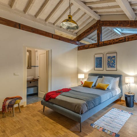 Drift off to sleep in the characterful bedrooms