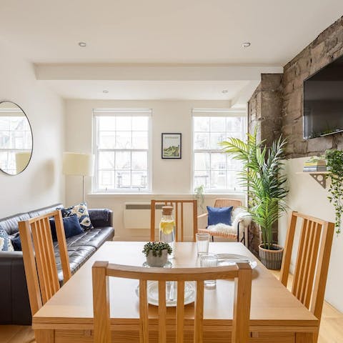 Enjoy some Scottish salmon for dinner at your dining table