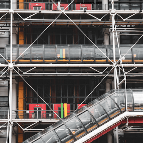 Browse the modern art collections of the nearby Pompidou Centre