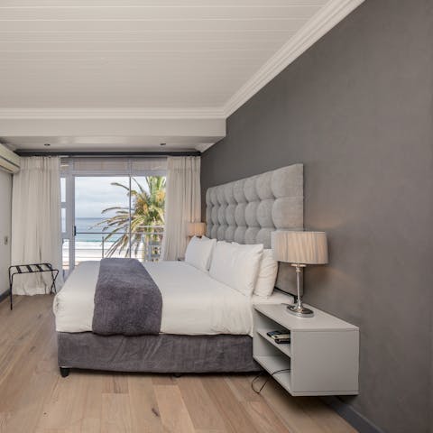 Let paradise wash over you from your plush bed