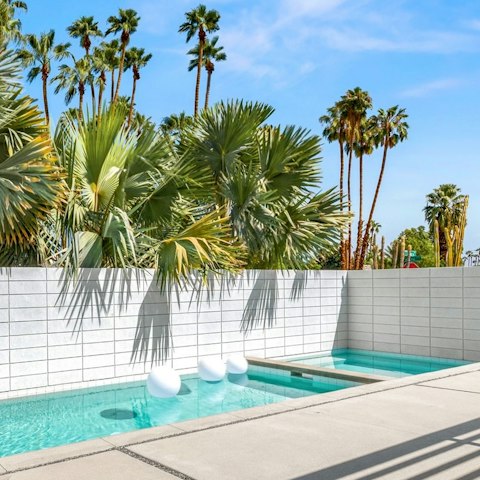 Start your day with a dip in the private pool