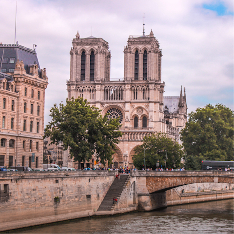 Visit the iconic Notre-Dame Cathedral – it's within easy walking distance
