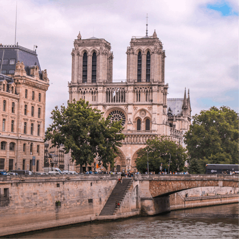 Visit the iconic Notre-Dame Cathedral – it's within easy walking distance