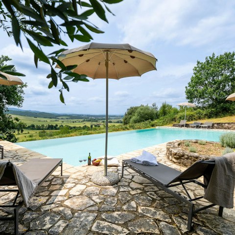 Soak up the sun by the pool