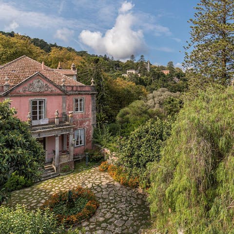 Enjoy atmospheric views across the spectacular hills of Sintra