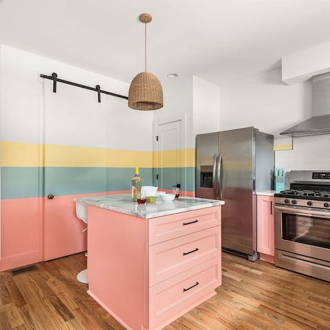 Stay in a realm of rainbows and candyfloss with the daring decor