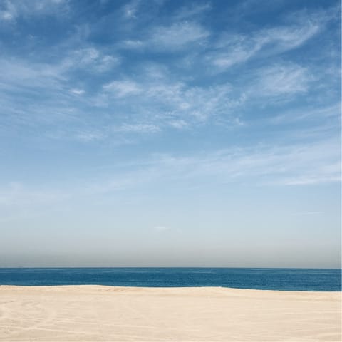 Take a break from the city heat and relax on Jumeirah Beach
