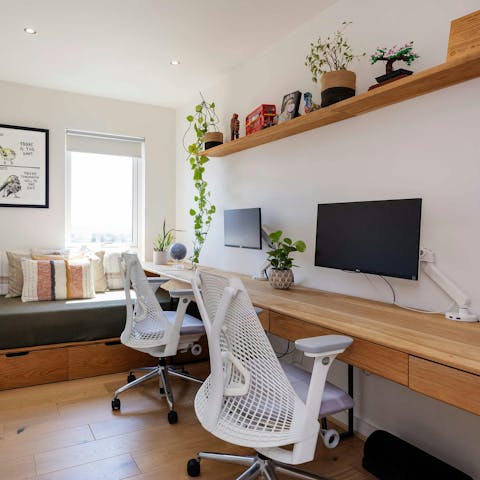 Catch up on work during your stay in the dedicated office space