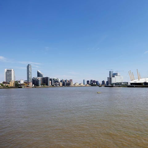 Take a refreshing stroll along the banks of the River Thames