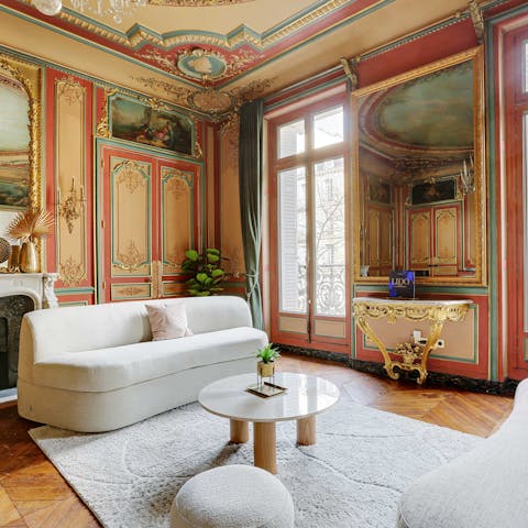 Admire the decadent interiors