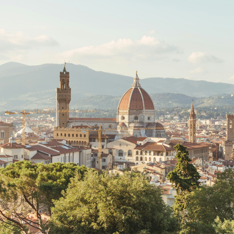 Hop on the tram and be in central Florence in ten minutes