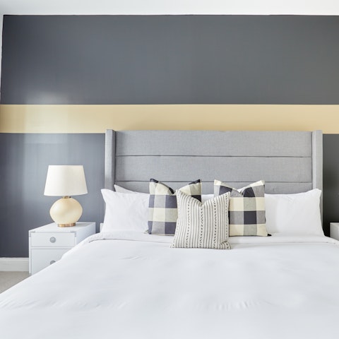 Drift off to sleep in the sumptuous bed, the perfect respite after a busy afternoon