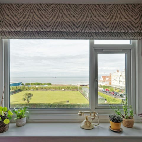 Bask in the seaside views from the living room window